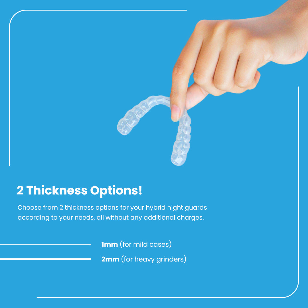 ALIGNERCO Bite notturno ibrido personalizzato per la protezione contro il digrignamento dei denti/serramento/bruxismo e ATM
